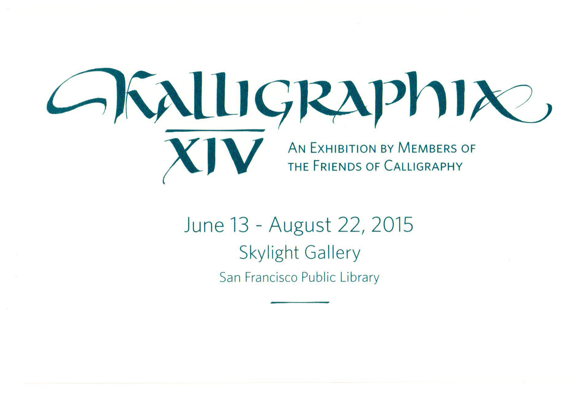 Kalligraphia XIV